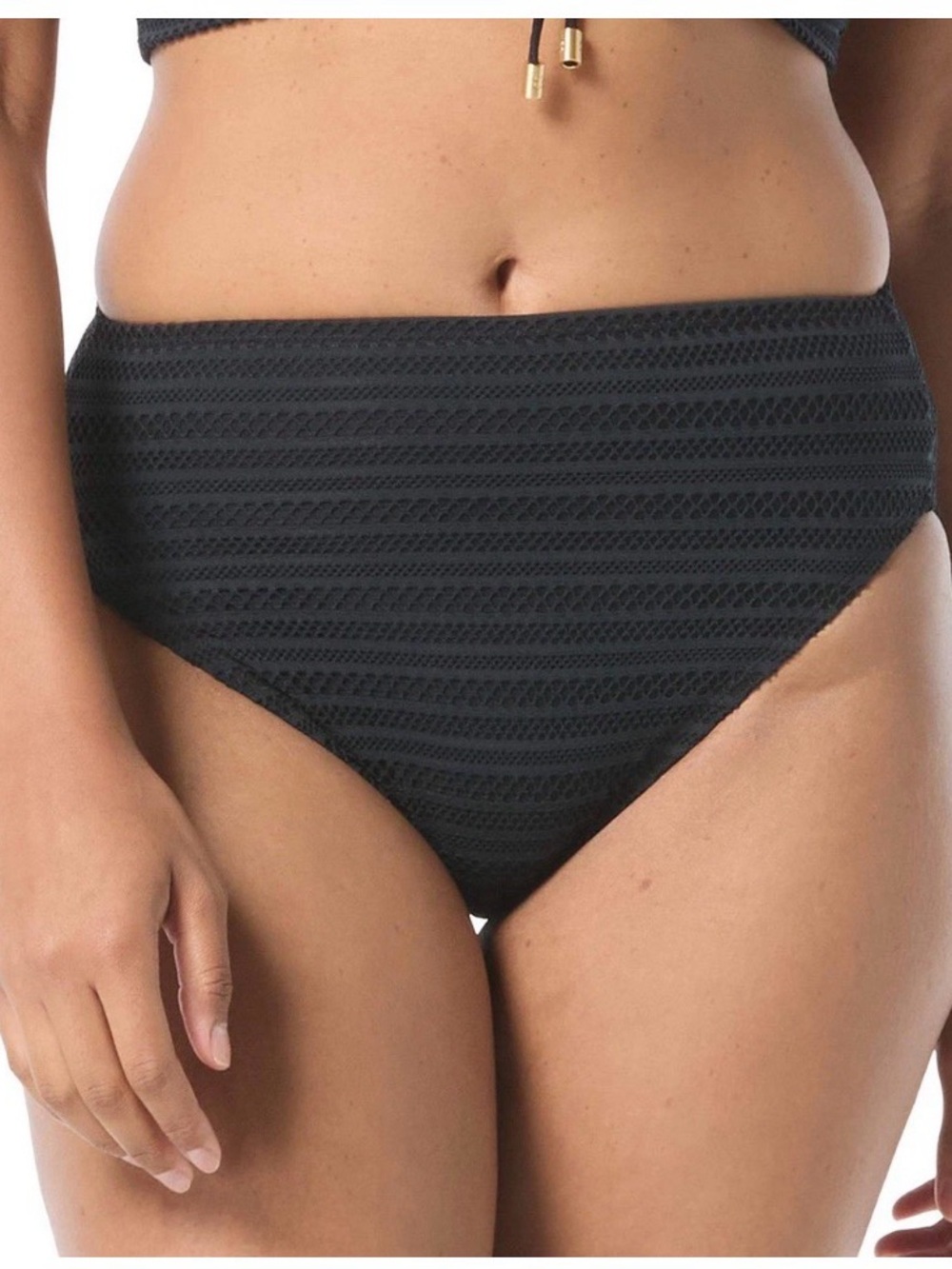 Coco Reef black high waist bikini bottom